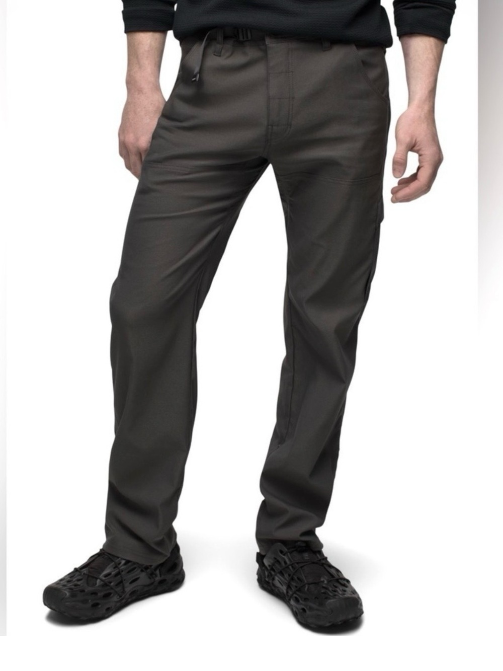 Prana Stretch Zion Pant II Dark Grey Convertible Cargo Hiking Pants Size 40/30